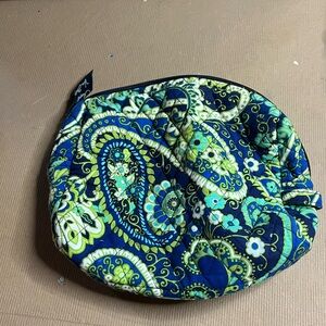 Vera Bradley Blue and Green Paisley Cosmetic Bag